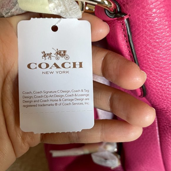 Coach Phoebe Shoulder Bag Dahlia NWT - Picture 8 of 13